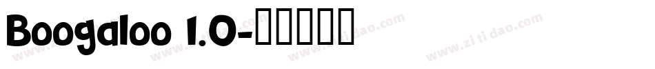 Boogaloo 1.0字体转换